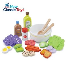 【荷蘭 New classic toys】蔬食沙拉組合36件組 10592