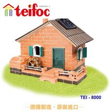 【德國teifoc】DIY 益智磚塊建築玩具 太陽能發動日式別墅 -TEI8000