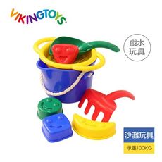 【瑞典 viking toys】夏日沙灘玩沙工具7件組 快樂微笑-82041