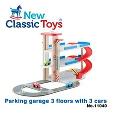 【荷蘭 New classic toys】木製立體停車場玩具 11040
