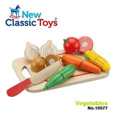 【荷蘭 New classic toys】蔬食切切樂8件組 10577