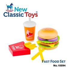 【荷蘭 New classic toys】牛肉起司漢堡套餐 10594