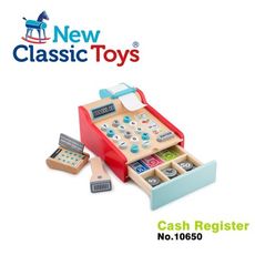 【荷蘭 New classic toys】木製收銀機玩具 10650