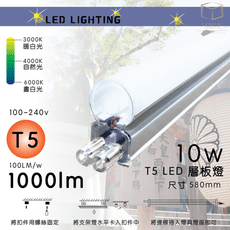 凱得米｜RICH【全新製作】高光效 T5 LED 兩尺10w 支架層板燈【SH Lighting】