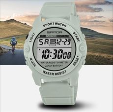 SANDA 學生運動多功能戶外防水電子錶
