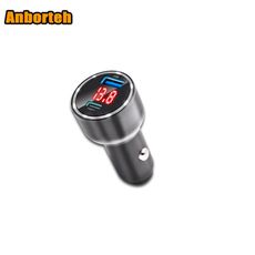 95W快充車充頭 鋁合金 PD+QC3.0 12V/24V 數位顯示 電壓檢測 短路保護 安伯特