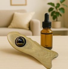 Webner 葦柏納 刮痧板-磁石魚板 磁石滾珠按摩器 肖楠原木 磁石﹝小資屋﹞