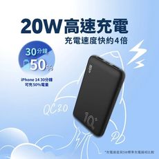 【SP 廣穎】QP58 10000mAh QC PD 20W TypeC 雙向快充行動電源