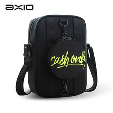 【AXIO】CASH ONLY 頂級萊卡側肩包(AC-31)黑色