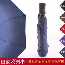 一鍵自動收開 雨傘 三折傘 不透光防曬 遮陽傘 自動傘
