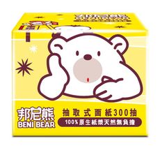 BeniBear邦尼熊抽取式柔式紙巾300抽x30包/箱