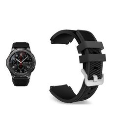 【斜紋矽膠錶帶】Samsung Gear S3 Classic R770 智慧 智能 22mm 手錶
