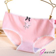 ♥Venus精品♥【Gaoria】純棉面料 中腰 少女可愛提臀 三角褲 粉紅水滴