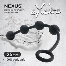 ♥Venus精品♥英國Nexus EXCITE 矽膠四連拉珠 25mm 同志 情趣 肛塞 按摩棒