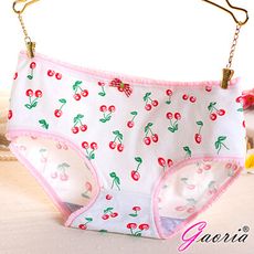 ♥Venus精品♥【Gaoria】純棉面料 中腰 少女可愛提臀 三角褲 滿版小櫻桃