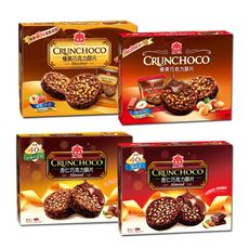 【咕嚕雞】義美 巧克力酥片 量販包 (8包/盒) 杏仁/榛果巧克力 牛奶巧克力/黑可可 280g
