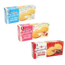 【良辰即拾】義美法蘭酥-巧克力/牛奶/草莓132g/盒