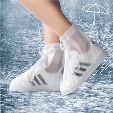 雨天防水鞋套 登山 男女 防滑 耐磨 加厚 雨靴套 雙層 拉鍊 雨天 防水 鞋套 學生 戶外