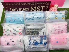 hen guan M&T 兒童三層50入口罩一包 花色隨機 袋裝
