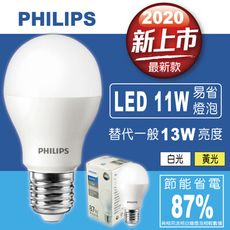 【PHILIPS飛利浦】全新上市11W高亮度護眼LED燈泡