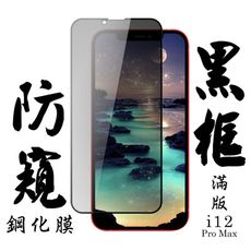 【AGC日本玻璃】 IPhone 12 PRO MAX 保護貼 保護膜 黑框防窺全覆蓋 旭硝子鋼化