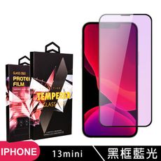 【IPhone 13 PRO MAX】 5D高清藍光保護貼保護膜 黑框藍光全覆蓋鋼化玻璃膜 防刮防爆