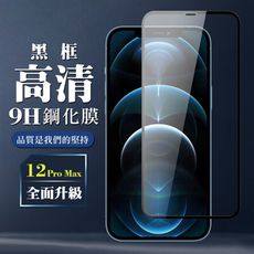 【IPhone 12 PRO MAX】 保護膜 玻璃貼 手機保護貼膜 手機貼 鋼化模 保護貼  黑框