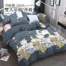 Artis 雪紡棉 雙人涼被/薄被套一件組