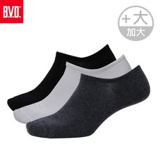 【BVD】男細針低口直角襪子(加大)-B276