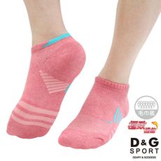 D&G透氣避震足弓女襪6雙組-D401(襪子/機能運動襪)