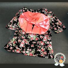 黑花和服寵物衣服L【十方】