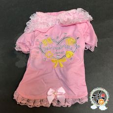 愛心粉紅洋裝寵物衣服M【十方】