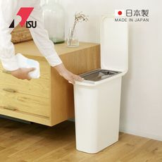【日本RISU】日本製纖形雙蓋防臭彈蓋式垃圾桶-21L