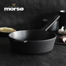 【丹麥Morsø】皇家黑爵士單柄3層不沾鑄鋁煎炒鍋-24cm
