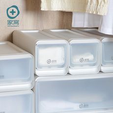 【+O家窩】面寬13CM舒納層疊透窗可調式分隔抽屜箱-7格-3入組