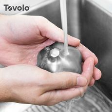 【美國Tovolo】廚房用大蒜造型不鏽鋼去味皂