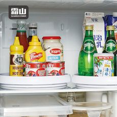 【日本霜山】360度旋轉式多功能調味料/瓶罐收納架