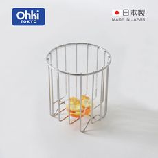 【日本大木金屬】Outline 日製究極鏤線18-8不鏽鋼廚餘瀝水筒 (瀝水籃/置物籃/收納筒)