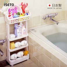【日本ISETO】日製浴室斜取置物架-4層