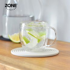 【丹麥ZONE】Rocks圓形圈紋矽膠杯墊(15cm)