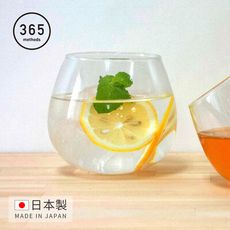 【日本365methods】日製晚酌微醺搖曳玻璃杯-495ml  (不倒翁杯)