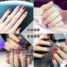 【The Nail Bar】自然貼片 彩繪  指甲貼片 美甲成品 穿戴式 可重複使用-2