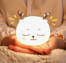 一鹿有你 陪伴小夜燈 無線充電 軟萌小鹿 情人節 交換禮物