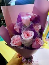 畢業花束 玫瑰花 香皂花 小花束 花童 情人節花束 生日花束 表演 獻花