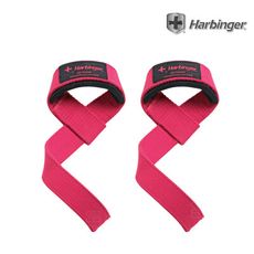 【HARBINGER】#21307 桃紅 重訓拉力帶/抓舉助力帶 PADDED COTTON LIF