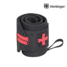 【HARBINGER】#44300 黑紅色 重訓護腕帶 RED LINE WRIST WRAPS