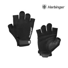 【總代理公司貨】Harbinger Power Gloves 2.0 重訓/健身用專業手套-黑