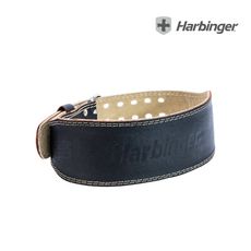 【Harbinger】4＂ Padded Leather Belt2.0專業重訓/健身皮腰帶-黑皮革