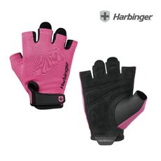 【總代理公司貨】Harbinger Power Gloves 2.0 重訓/健身用專業手套-粉紅