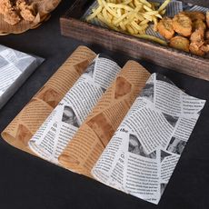 💕食物油炸墊紙500張 25x25cm💕吸油墊紙 吸油紙 三明治包裝紙 炸雞薯條防油紙 烘焙紙